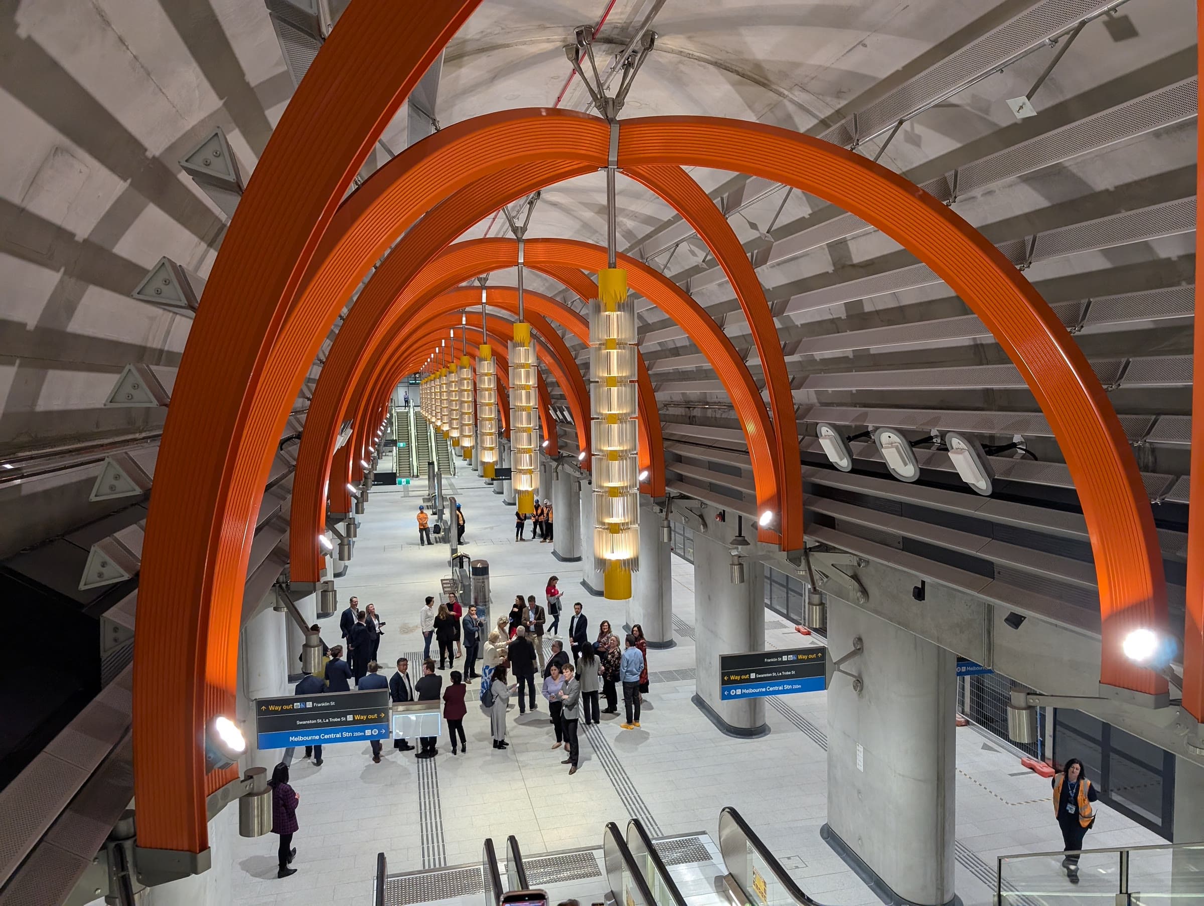 State Library Station concourse, Melbourne Metro Tunnel